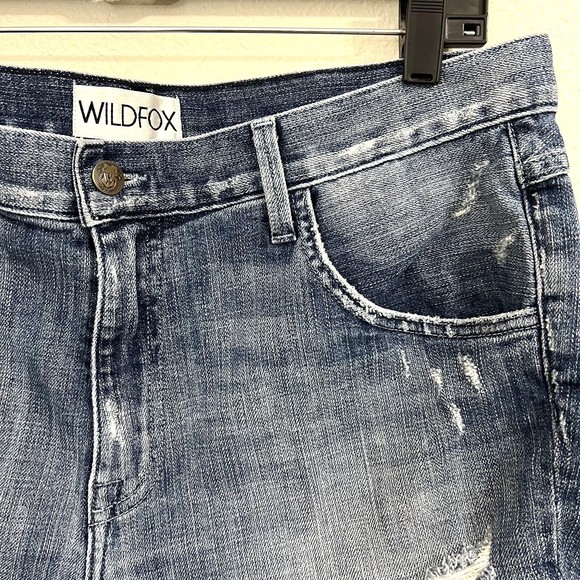 Wildfox Womens Shorts Size 31 Live Boyfriend Short Hideout Distressed L3 - Picture 3 of 8